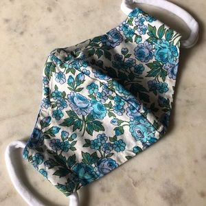 Blue floral- Breathable cotton mask